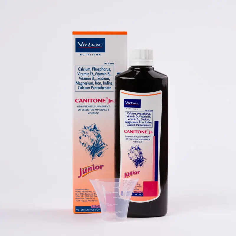 Virbac Canitone Jr. Vitamins and Growth Support 250ml for Dogs / 01 March Expiration