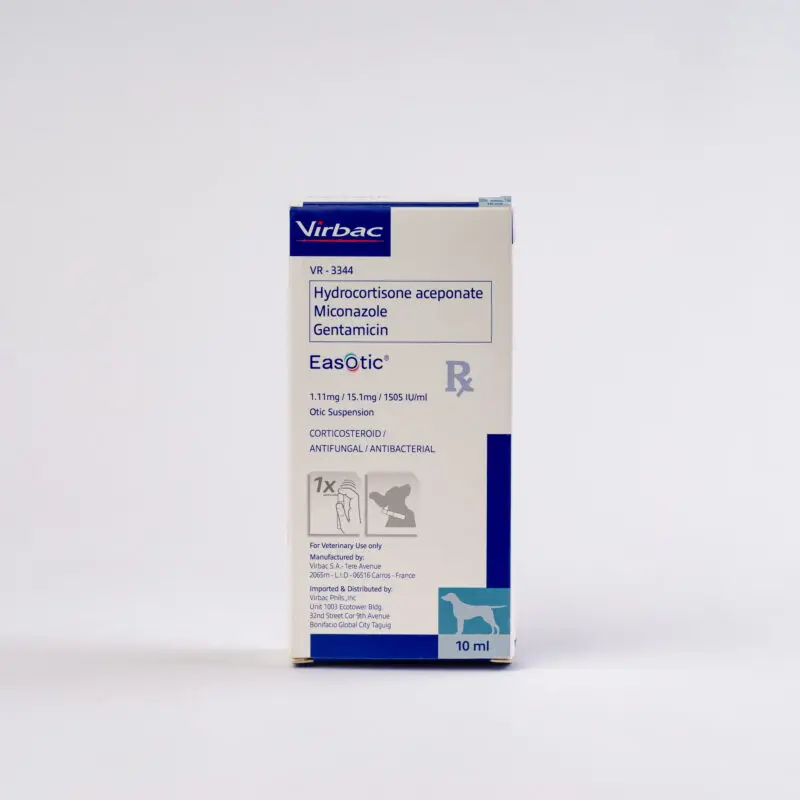 Virbac Easotic Ear Drops Suspension for Dogs 10ml