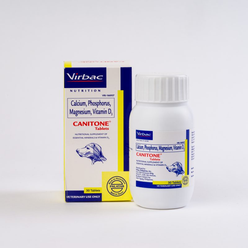 Virbac Canitone Calcium Supplement for Adult Dogs 30 Tablets