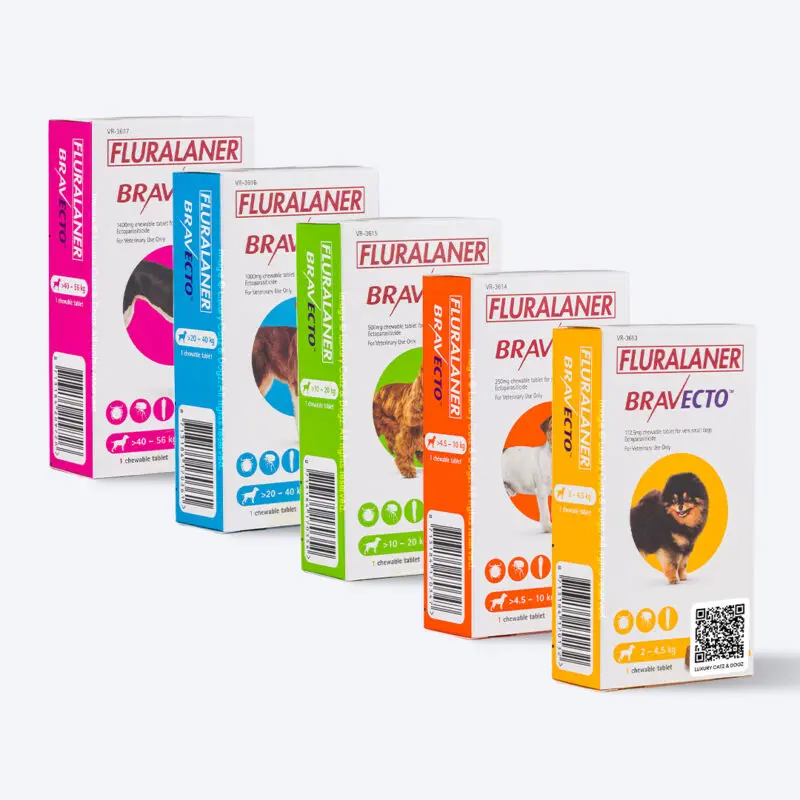 Bravecto Fluralaner Anti-Tick & Flea Chew for Dogs